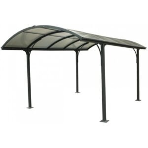 Carport 1 voiture 14,62m² en aluminium et polycarbonate | Compact, Robuste & Sécurisé