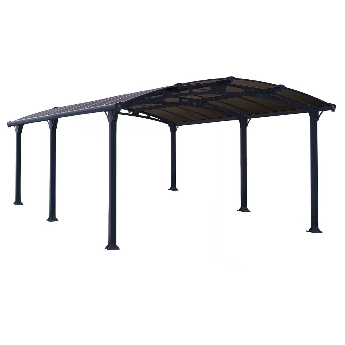 Carport aluminium Arcadia 5000 – 16 m² – gris | Compact, Robuste & Sécurisé – Image 2