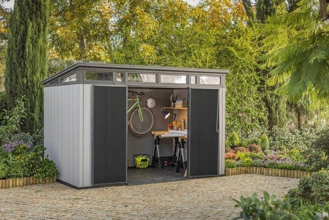 Abris de jardin ARTISAN 117 en résine KETER gris 7,4m² | Compact, Robuste & Sécurisé – Image 2