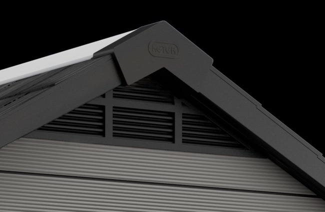 Abris de jardin DOMUS gris en résine KETER 4,6m² | Compact, Robuste & Sécurisé – Image 2