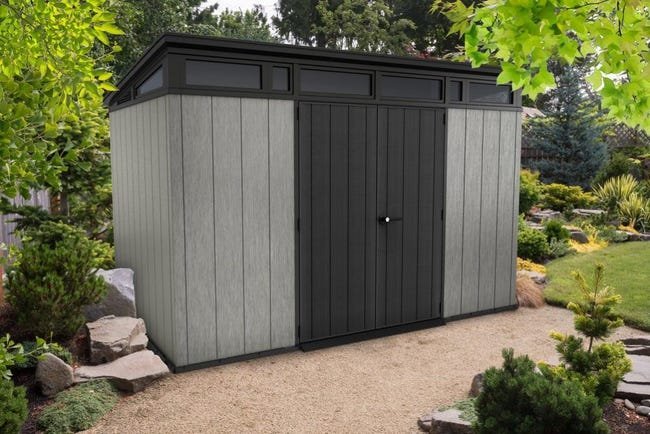 Abris de jardin ARTISAN 117 en résine KETER gris 7,4m² | Compact, Robuste & Sécurisé – Image 4