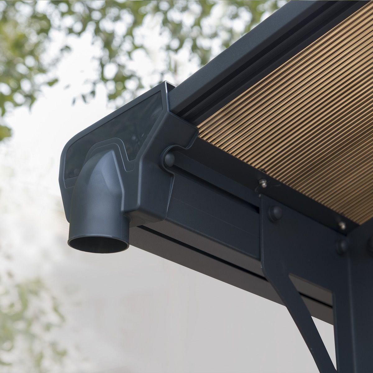 Carport en aluminium ARCADIA 8500 26,4 mètres carré gris | Compact, Robuste & Sécurisé – Image 5