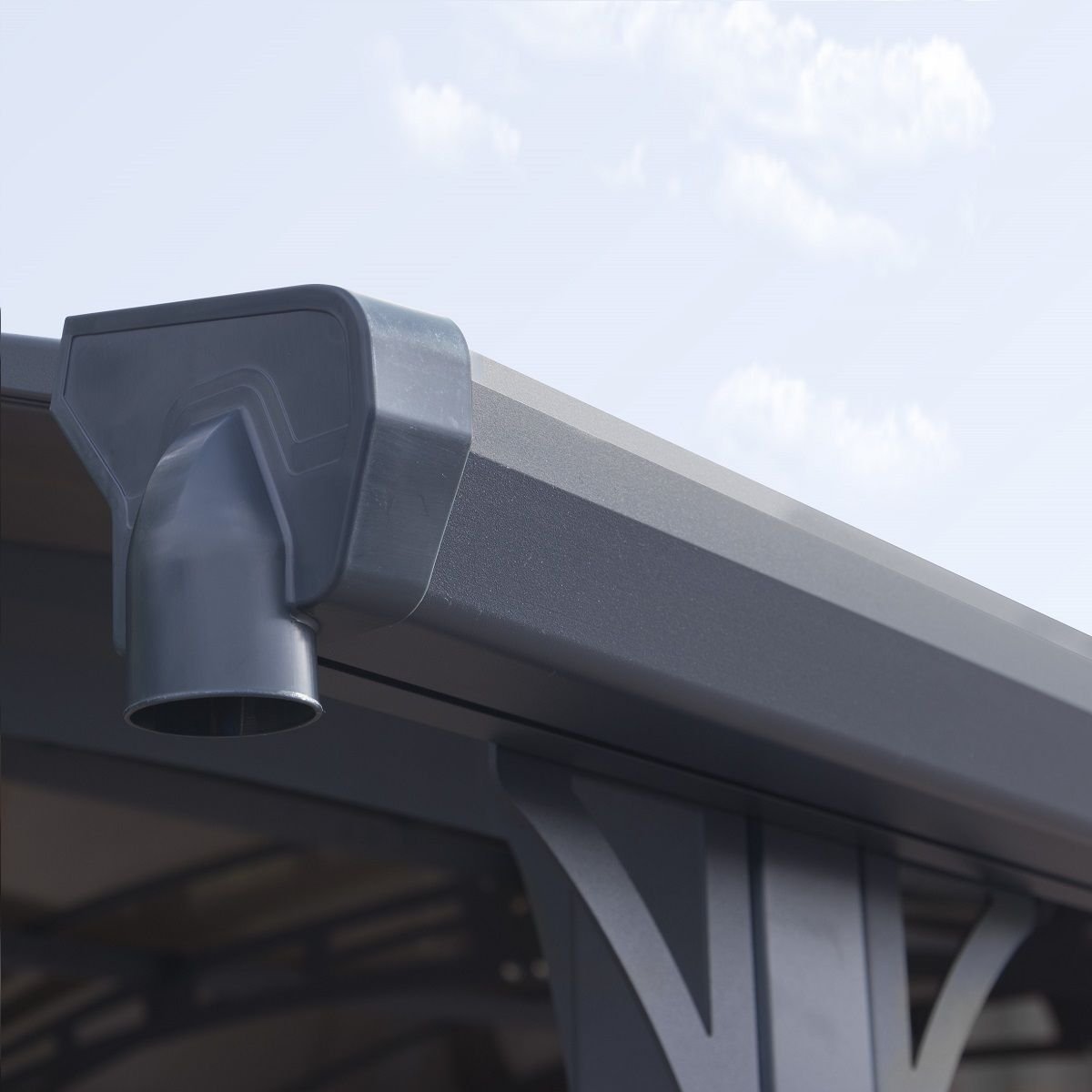 Carport en aluminium ARCADIA 8500 26,4 mètres carré gris | Compact, Robuste & Sécurisé – Image 6