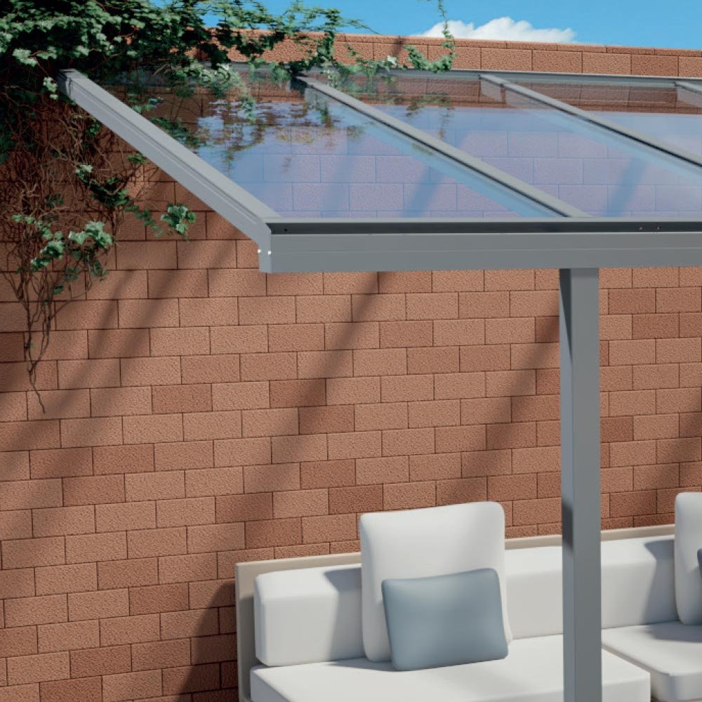 Abris de voiture en aluminium adossé avec toiture en polycarbonate | Compact, Robuste & Sécurisé – Image 4