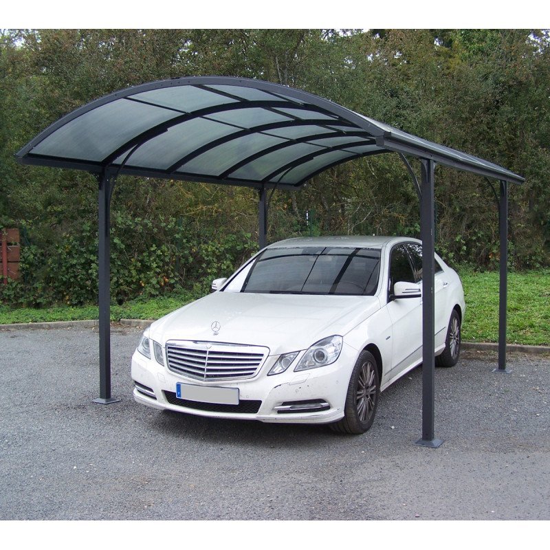 Carport 1 voiture 14,62m² en aluminium et polycarbonate | Compact, Robuste & Sécurisé – Image 4