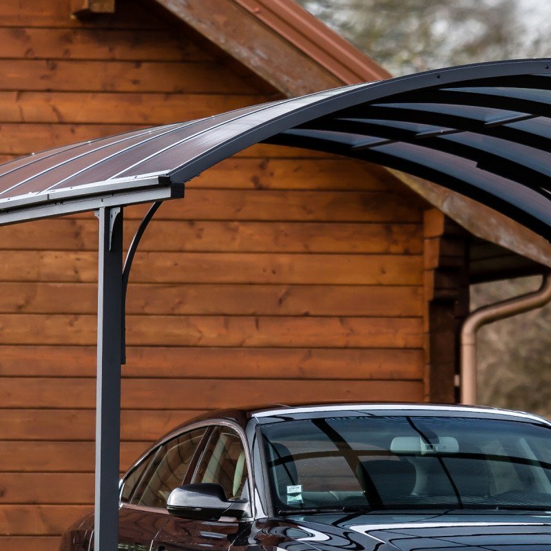 Carport 1 voiture 14,62m² en aluminium et polycarbonate | Compact, Robuste & Sécurisé – Image 5