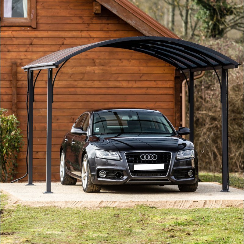 Carport 1 voiture 14,62m² en aluminium et polycarbonate | Compact, Robuste & Sécurisé – Image 10