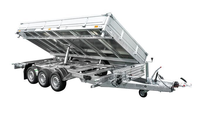 Remorque Benne Hydraulique 3 Essieux 400×200/ 3500 KG | Compact, Robuste & Sécurisé – Image 4