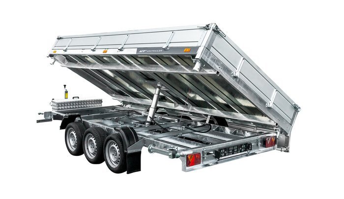 Remorque Benne Hydraulique 3 Essieux 400×200/ 3500 KG | Compact, Robuste & Sécurisé – Image 7