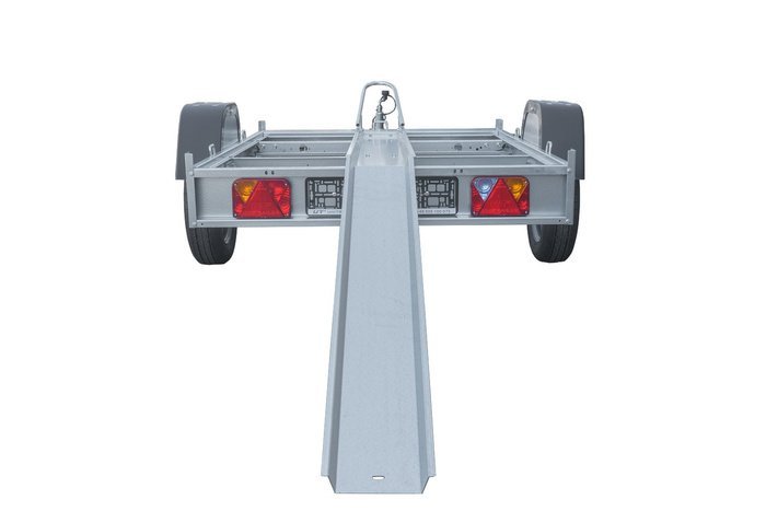 Remorque moto 1 rail unitraler sans plancher | Compact, Robuste & Sécurisé – Image 2