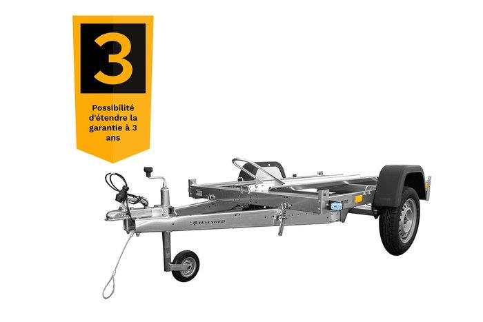 Remorque moto 1 rail unitraler sans plancher | Compact, Robuste & Sécurisé – Image 3