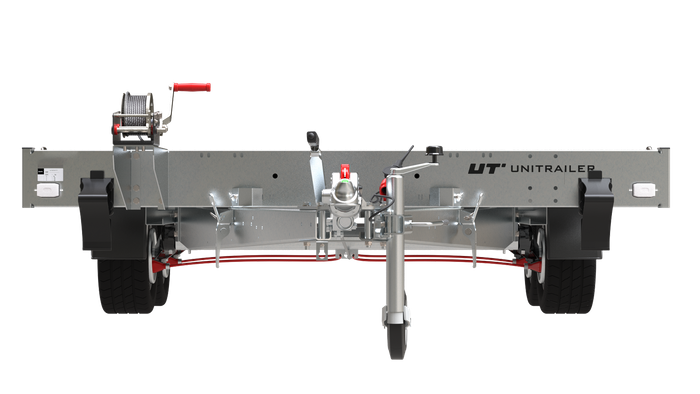 Remorque plate basculante 400×200 UNIPLAT 4020S P 2700 kg | Compact, Robuste & Sécurisé – Image 3