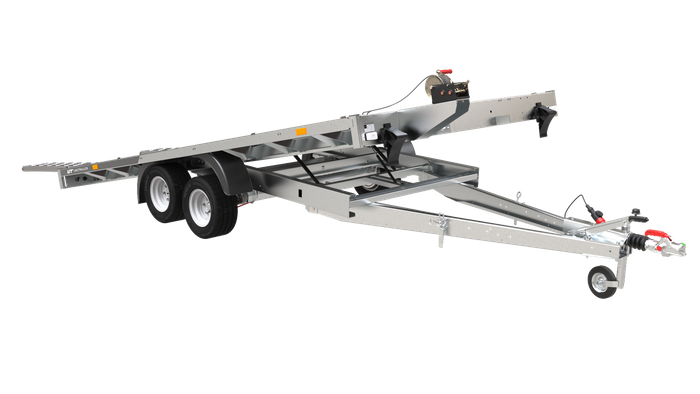 Remorque plate basculante 400×200 UNIPLAT 4020S P 2700 kg | Compact, Robuste & Sécurisé – Image 4