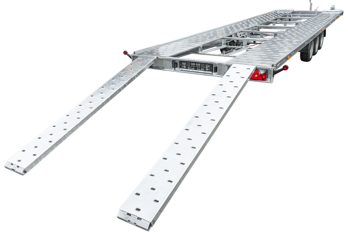 Remorque porte voiture à trois essieux 800X230 UNIPLAT 800/3 S 3500 KG | Compact, Robuste & Sécurisé – Image 3
