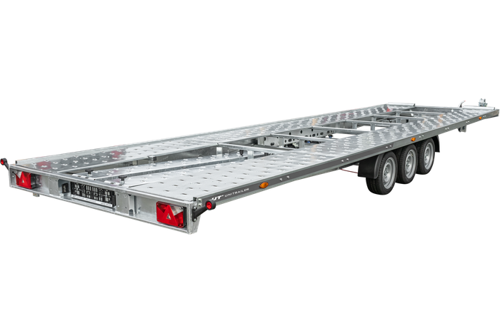 Remorque porte voiture à trois essieux 800X230 UNIPLAT 800/3 S 3500 KG | Compact, Robuste & Sécurisé – Image 5