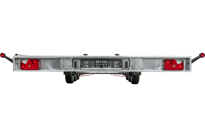 Remorque porte voiture à trois essieux 800X230 UNIPLAT 800/3 S 3500 KG | Compact, Robuste & Sécurisé – Image 6