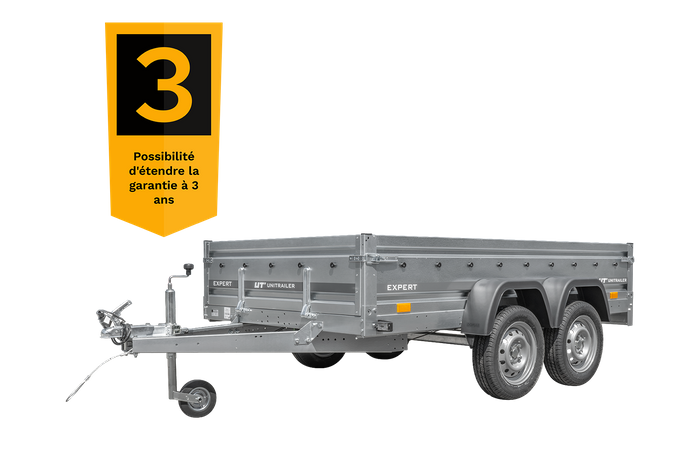 Remorque voiture 2 essieux 264×150 EXPERT 2615/2 PTAC 750 KG | Compact, Robuste & Sécurisé – Image 8