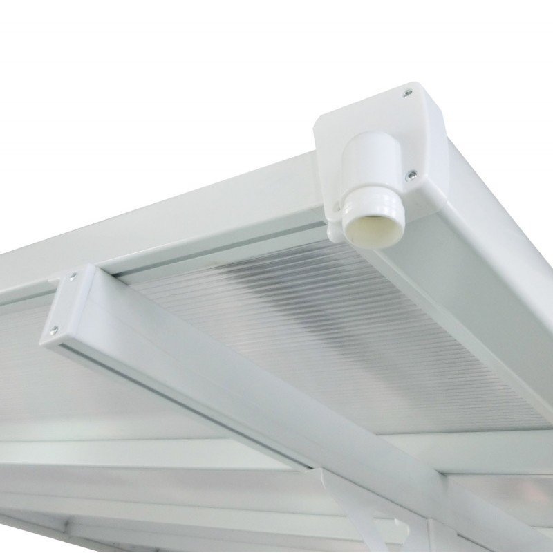 Toit de terrasse ajustable en aluminium laqué blanc 3,05×4,36m X-METAL | Compact, Robuste & Sécurisé – Image 5