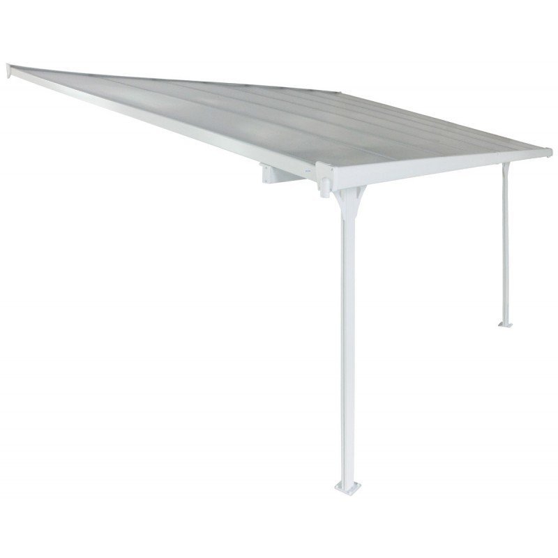 Toit de terrasse ajustable en aluminium laqué blanc 3,05×4,36m X-METAL | Compact, Robuste & Sécurisé – Image 12