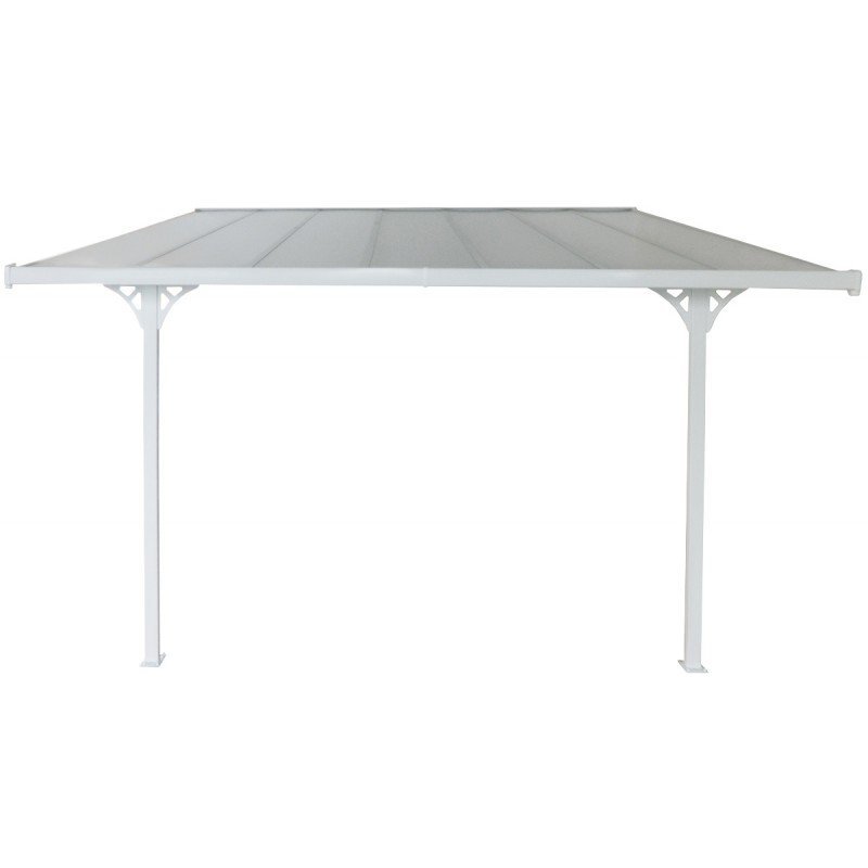 Toit de terrasse ajustable en aluminium laqué blanc 3,05×4,36m X-METAL | Compact, Robuste & Sécurisé – Image 15