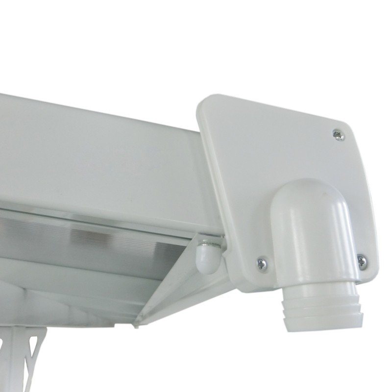 Toit de terrasse ajustable en aluminium laqué blanc 3,05×4,36m X-METAL | Compact, Robuste & Sécurisé – Image 2